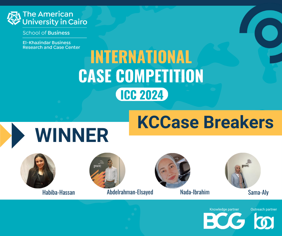 Auc School Of Business Announces Winners Of The Icc Sixth Edition Auc